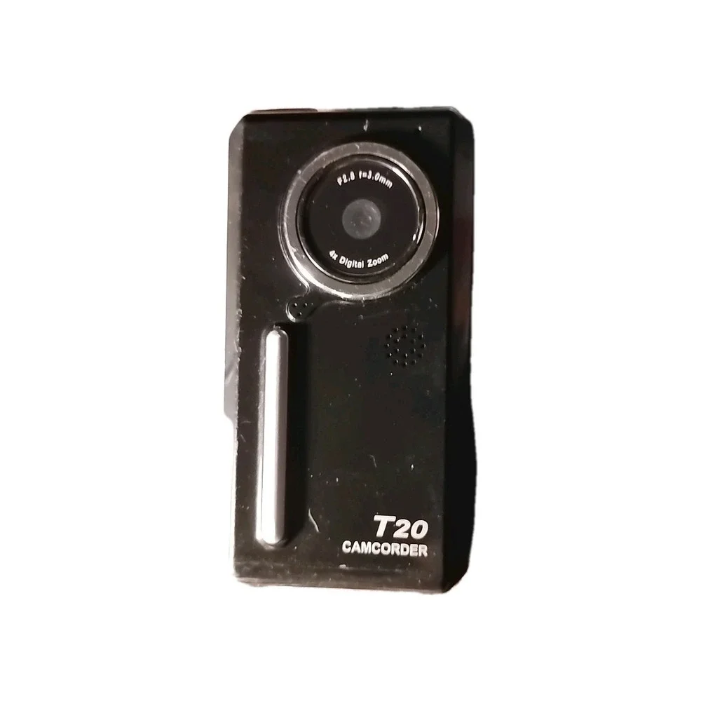Jazz Digital Camcorder T20 Small Black 4x Digital Zoom Tested w/ wrist cord RARE